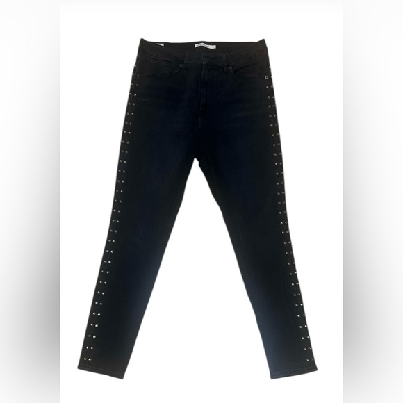 LEVI’S PREMIUM Women's Black Studded Jeans - Picture 5 of 7